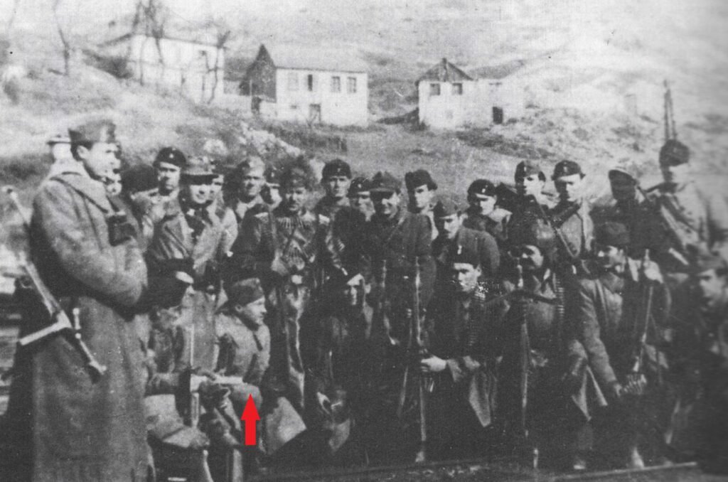 General Maks Luburic in the field with his troops in Hercegovina early 1945